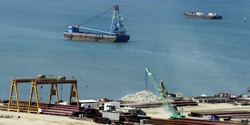 Gwadar, 675 km à l'ouest de Karachi, le 16 août 2003, avant la construction du port en eau profonde. (AFP PHOTO / AAMIR QURESHI)