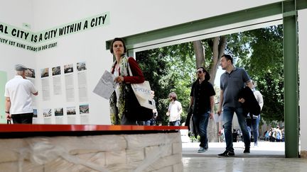 Le pavillon allemand et ses larges ouvertures à la Biennale de Venise 2016.
 (Vincenzo Pinto / AFP)