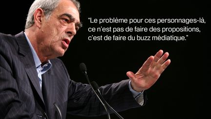 Le d&eacute;put&eacute; Henri Emmanuelli,&nbsp;le 6 janvier 2011, sur France Info. (MAXPPP)