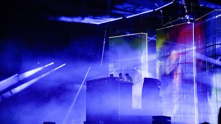 Le show d'Aphex Twin dimanche 25 août 2019 à Rock en Seine. (NATHALIE GUYON / FRANCE TELEVISIONS)