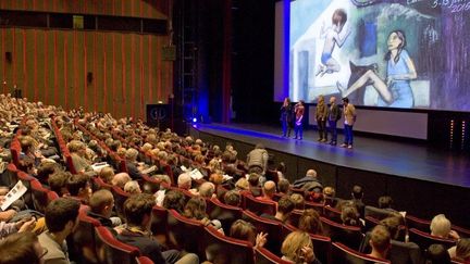 Spectateurs de cinéma au festival de Clermont-Ferrand
 (Thierry Zoccolan / AFP)