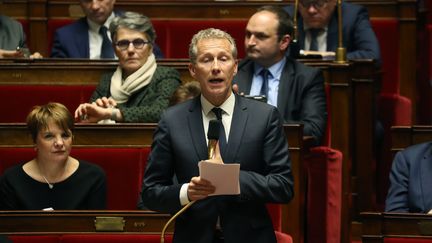 Le député de Mayenne, Guillaume Garot, à l'origine de la loi sur le gaspillage alimentaire de 2016, le 14 novembre 2020. (LUDOVIC MARIN / AFP)