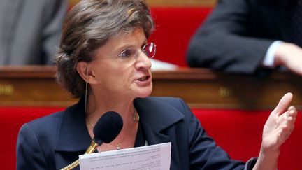 La d&eacute;put&eacute;e socialiste Mich&egrave;le Delaunay, le 7 mai 2008 &agrave; l'Assembl&eacute;e nationale. (PIERRE VERDY / AFP)