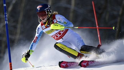 Mikaela Shiffrin, la reine du slalom (JOHN G. MABANGLO / EPA)