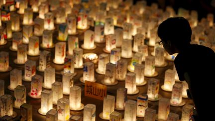 Les comm&eacute;morations des 70 ans du bombardement de Nagasaki (Japon), samedi 8 ao&ucirc;t 2015. (REUTERS )