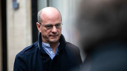 Jean-Michel Blanquer, ministre de l'Education, lors d'une réunion au siège de LREM, à Paris, le 15 février 2020. (JEROME GILLES / AFP)