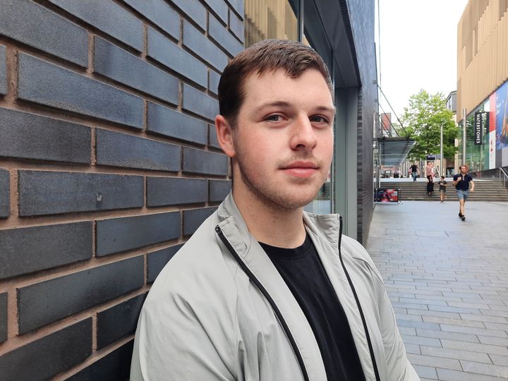 Jacob, LFC supporter, in Liverpool (United Kingdom), June 2022 (RICHARD PLACE / RADIO FRANCE)