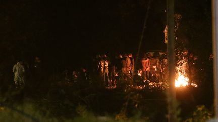 Nuit de violence à Moirans (Isère), le 20 octobre 2015. (MAXPPP)