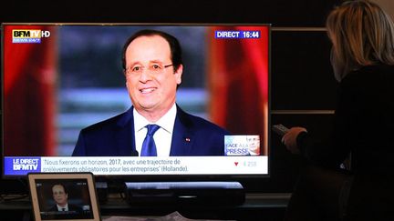  (Plus de 4 millions de téléspectateurs avaient regardé la précédente conférence de presse de François Hollande à l'Elysée en janvier dernier  © MaxPPP)