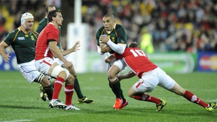 Bryan Habana en plein action (Afrique du Sud)