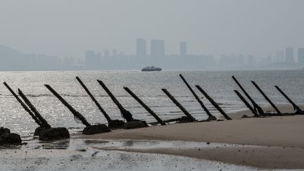 L'île Kinmen dans le détroit entre la Chine et Taiwan, le 19 avril 2018. (CARL COURT / GETTY IMAGES ASIAPAC / GETTY IMAGES)