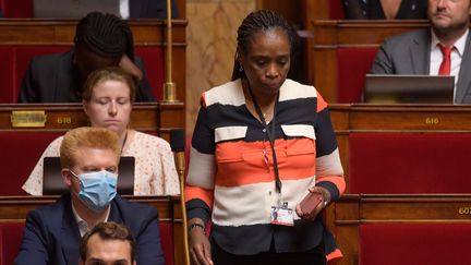 La députée de La France insoumise Rachel Keke, le 19 juillet 2020, à l'Assemblée nationale. (MAXPPP)