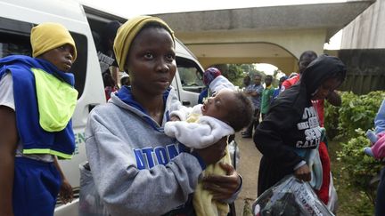 Bénin City, le 6 décembre 2017, les premiers migrants revenaient de libye. (AFP)