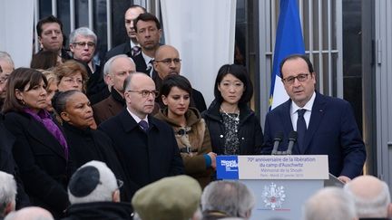 &nbsp; (François Hollande au mémorial de l'Holocauste à Paris le 27 janvier 2015 © Maxppp)