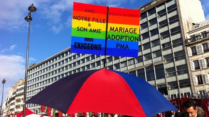 De nombreux parents d'homosexuels avaient &eacute;galement fait le d&eacute;placement. (VINCENT DANIEL / FRANCETV INFO)