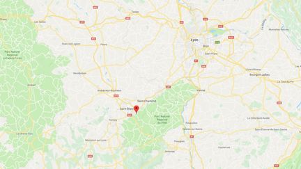 L'homme a été retrouvé au bord d'une route à Rochetaillée, sur la commune de Saint-Étienne dans la Loire. (CAPTURE ECRAN GOOGLE MAPS)