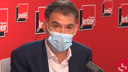 Olivier Faure, premier secrétaire du Parti socialiste, député PS de Seine-et-Marne, sur France Inter, le 21 juin 2021. (FRANCEINTER / RADIO FRANCE)