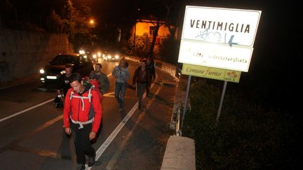 &nbsp; (Jérôme Kerviel a franchi la frontière franco-italienne avant d'être arrêté près de Menton © Maxppp)