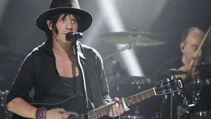 Nicola Sirkis avec Indochine le 14 février 2014 aux Victoires de la Musique
 (BERTRAND GUAY / AFP)