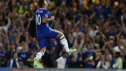 Eden Hazard encore buteur avec Chelsea (JUSTIN TALLIS / AFP)