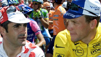 Laurent Jalabert et Lance Armstrong sur le Tour de France 2001