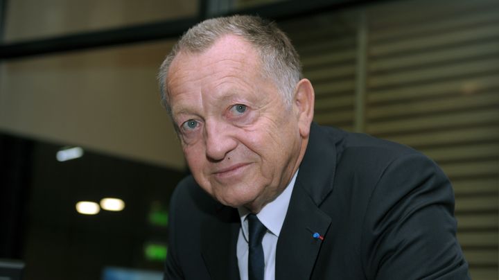 Le pr&eacute;sident de l'Olympique lyonnais, Jean-Michel Aulas, le 15 octobre 2014 &agrave; Paris. (ERIC PIERMONT / AFP)