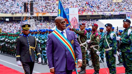 Le président congolais Félix Tshisekedi, le 20 janvier 2024. (PRESIDENCY OF DRC / ANADOLU)