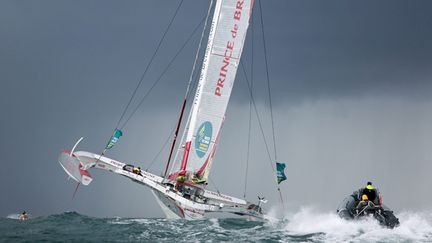 &nbsp; (Le trimaran Prince de Bretagne. © Maxppp)