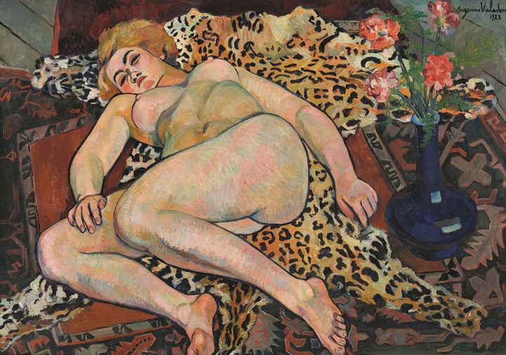 Suzanne Valadon, "Catherine nue allongée sur une peau de panthère", 1923, collection Lucien Arkas (Photo : © Hadiye Cangokce.)