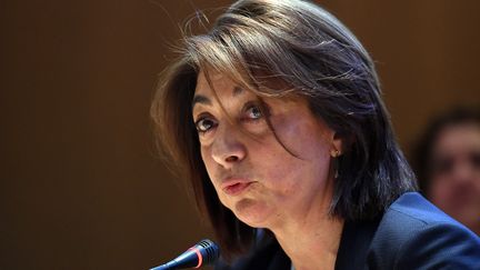 Martine Vassal,&nbsp;présidente Les Républicains du Conseil départemental des Bouches-du-Rhône, le 2 avril 2015, à Marseille (Bouches-du-Rhône). (BORIS HORVAT / AFP)