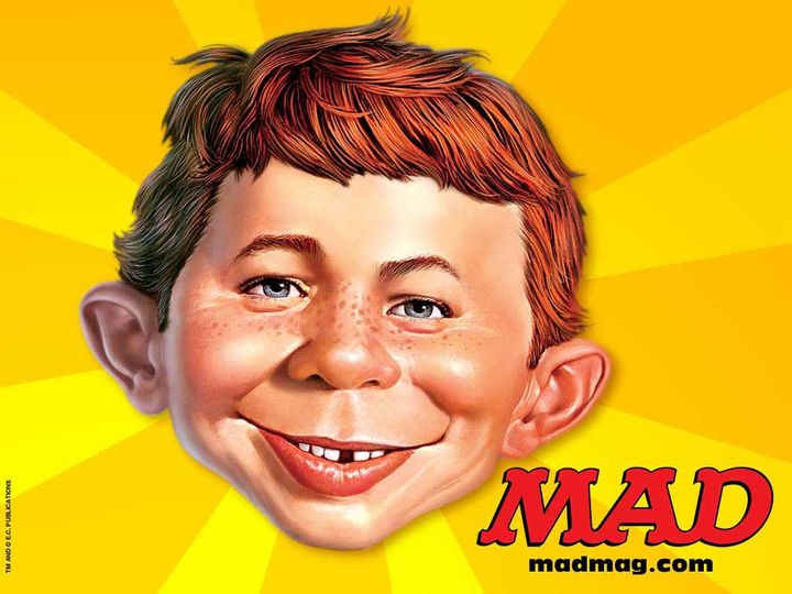 Le personnage emblématique de la revue américaine "Mad"
 (Madmag.com)