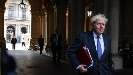 Le Premier ministre britannique, Boris Johnson,&nbsp;le 15 septembre 2020, à Londres.&nbsp; (DANIEL LEAL-OLIVAS / AFP)