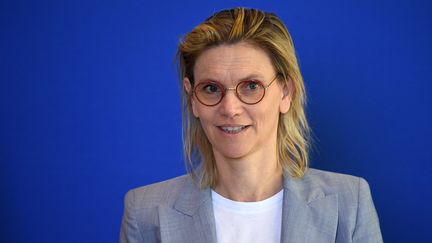 La ministre de la Transition énergétique, Agnès Pannier-Runacher, le 5 octobre 2022 à Paris. (ERIC PIERMONT / AFP)