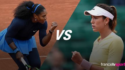 La joueuse américaine Serena Williams face à l'Espagnole Garbine Muguruza