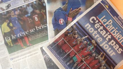 Détresse unanime dans la presse française au lendemain de la défaites des Bleus en finale de l'Euro 2016