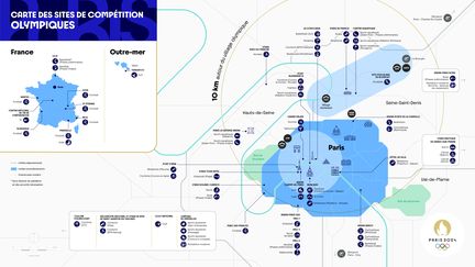 Les sites des Jeux olympiques de Paris 2024 (Paris 2024)