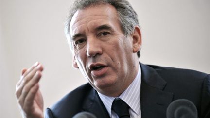 François Bayrou le 27 mars 2010, lors d'une conférence de presse à l'Assemblée nationale (AFP / Bertrand Langlois)