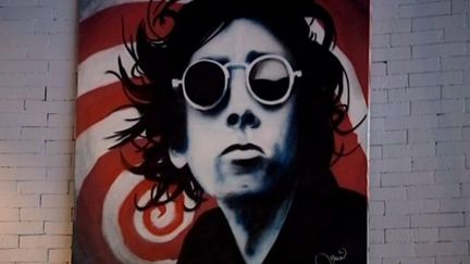 Tim Burton graffé par Léo Ramaën alias &quot;Yoco&quot;
 (France3/Culturebox /Yocos)