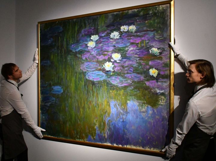 "Nymphéas en fleurs" de Monet chez Christie's à Londres en février 2018, avant la dispersion de la collection Peggy et David Rockefeller à New York
 (Nils Jorgensen / Shutterstock / SIPA)