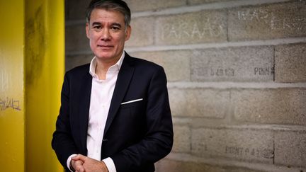 Olivier Faure, premier secrétaire du PS, à Nantes, le 18 janvier 2023. (LOIC VENANCE / AFP)