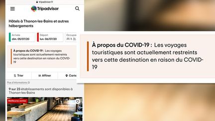 Avertissement sur TripAdvisor. (CAPTURE D'ÉCRAN)