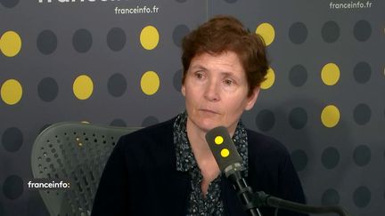 Valérie Sipahimalani, secrétaire générale adjointe du SNES-FSU, le 18 avril 2019 sur franceinfo. (FRANCEINFO)