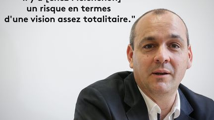 Laurent Berger, patron de la CFDT, sur France Inter, jeudi 13 avril. (MAXPPP / FRANCEINFO)