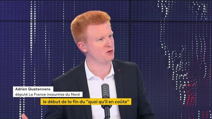 Adrien Quatennens, député LFI du Nord, invité du 8H30 franceinfo, mardi 1er juin 2021. (FRANCEINFO)