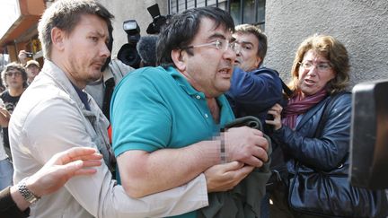 Javier Lopez Pe&ntilde;a, le 21 mai 2008, lors de son arrestation &agrave; Bordeaux. (PATRICK BERNARD / AFP)