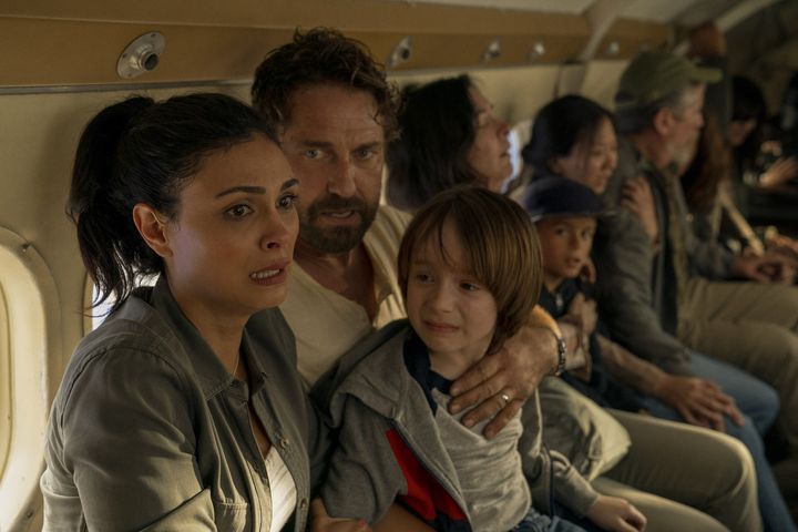 Gerard Butler, Morena Baccarin, Roger Dale Floyd&nbsp;dans&nbsp;"Greenland - le dernier refuge" de&nbsp;Ric Roman Waugh. (Copyright Metropolitan FilmExport)