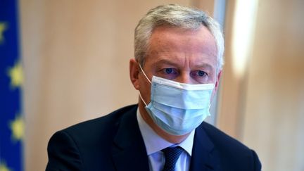 Le ministre de l'Economie Bruno Le Maire, le 20&nbsp;novembre 2020, à Paris.&nbsp; (ERIC PIERMONT / AFP)