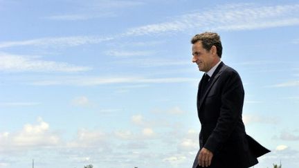 Nicolas Sarkozy à l'île de La Réunion en 2010 (PHILIPPE WOJAZER / POOL / AFP)