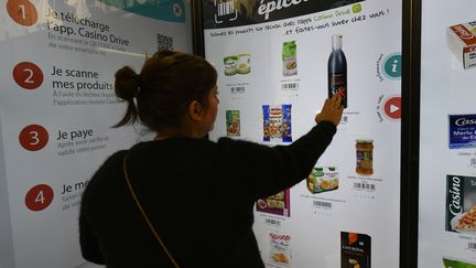 Le nouveau magasin Casino à Paris, vendredi 5 octobre 2018. (LIONEL BONAVENTURE / AFP)