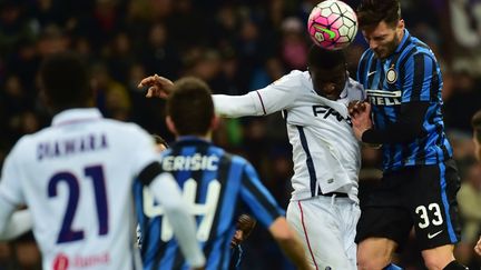 Entre la Roma et l'Inter, le match a été intense et surtout égal. (GIUSEPPE CACACE / AFP)